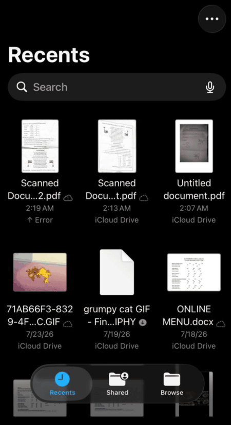 saved as a PDF