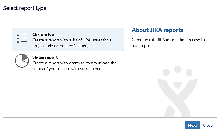 select the Change log to list all the Jira issues