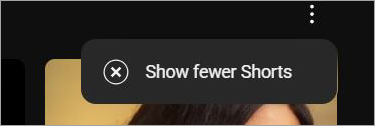 show fewer shorts