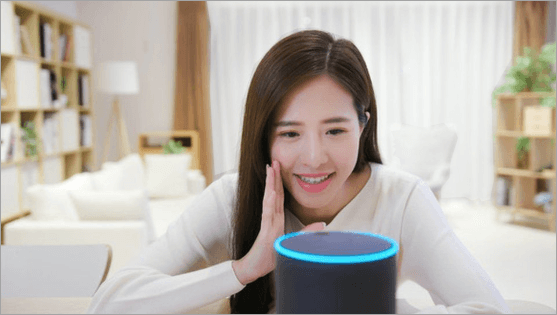 speaking to alexa device