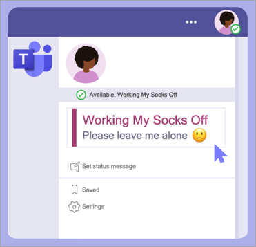 status msg in Teams