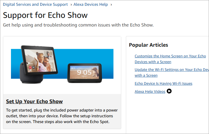 support for Echo