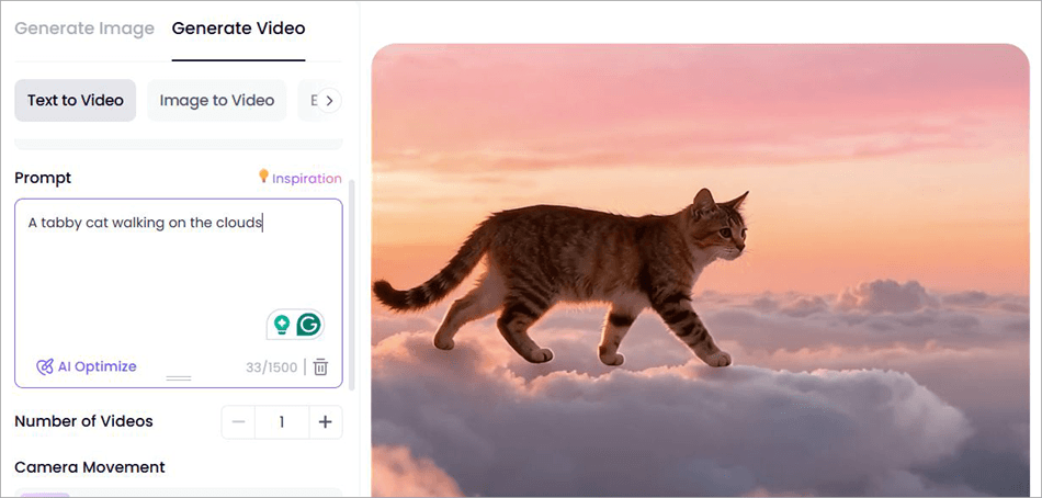 text to video