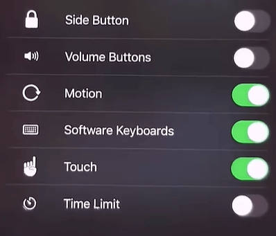 triple click the side button