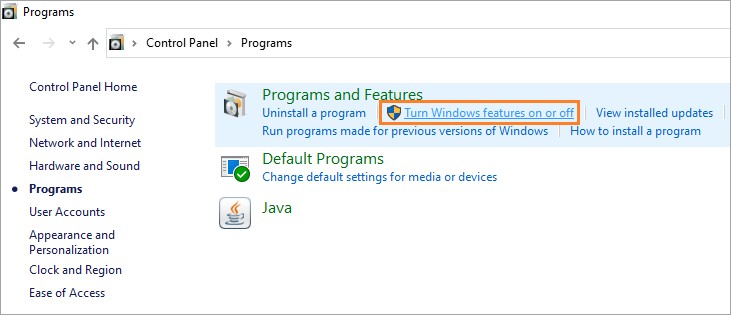 turn on off Install Active Directory Users