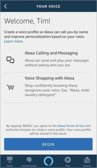 voice profile