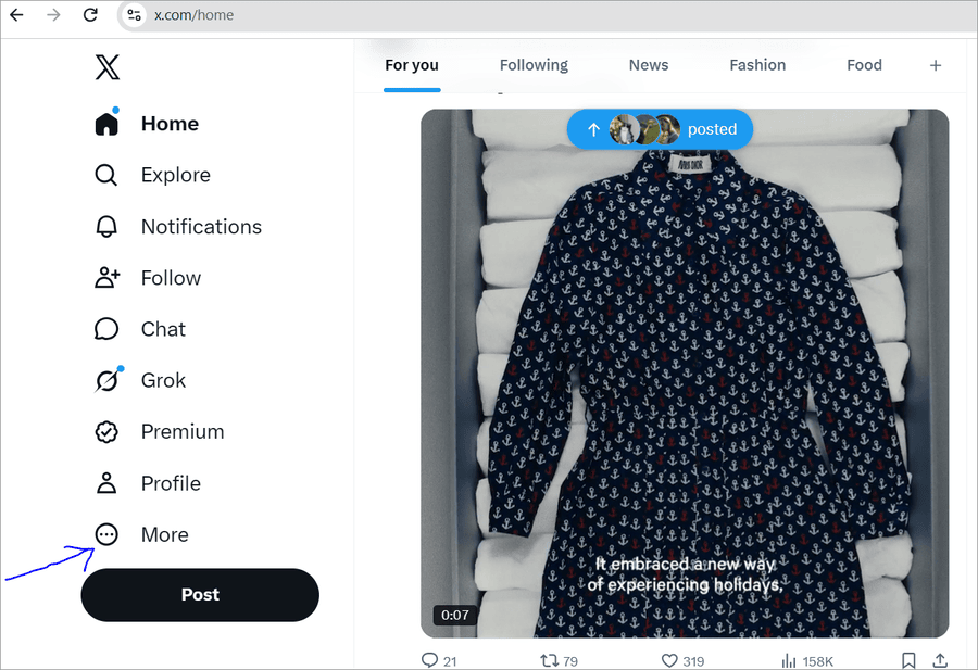 More button