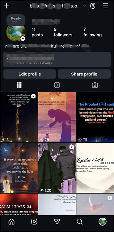 your profile